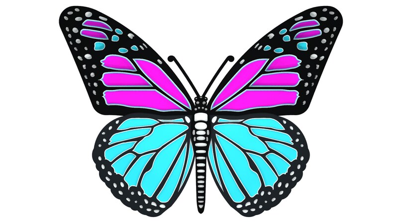 Download 3d Butterfly B2 Mandala DXF SVG files for laser CNC laser | Etsy