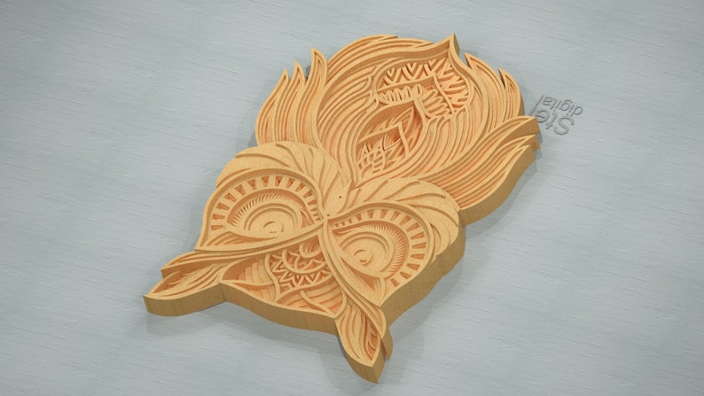Download 3d Owl mandala DXF SVG files for laser cutting CNC cut | Etsy