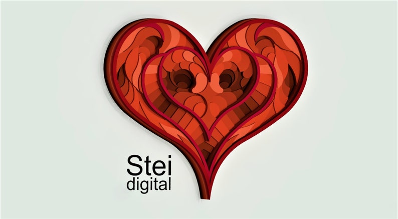 Free Free Layered Heart Svg 246 SVG PNG EPS DXF File