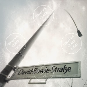 VIA DI DAVID BOWIE | Berlino | Fotografia | Magnete | quadrato | 6x6 cm 10x10 cm 12x12 cm 20x20 cm 30x30 cm 50x50 cm