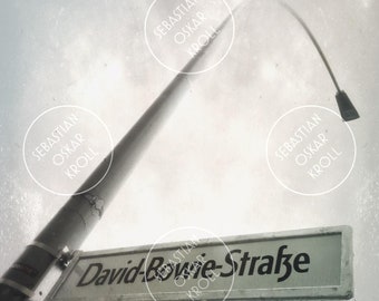 DAVID BOWIE STREET | Berlin | Photography | Magnet | square | 6x6cm 10x10cm 12x12cm 20x20cm 30x30cm 50x50cm