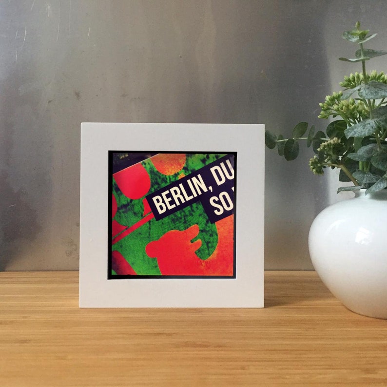 BERLIN YOU SO Berlin Photography square 10x10cm 12x12cm 20x20cm 30x30cm 50x50cm 10x10 Rahmen weiß