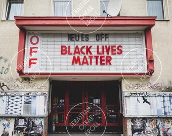 BLACK LIVES MATTER | Berlin | Photography | square | 10x10cm 12x12cm 20x20cm 30x30cm 50x50cm