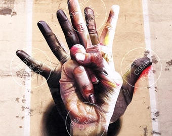 HÄNDE | Berlin | Fotografie | Magnet | Quadrat | 6x6cm 10x10cm 12x12cm 20x20cm 30x30cm 50x50cm