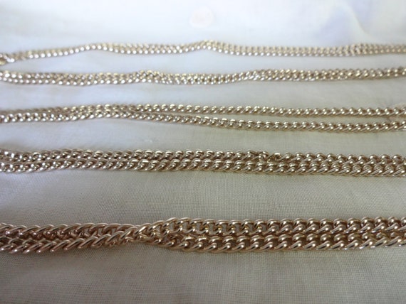 Super Long Gold Chain by Sarah Coventry, 53" long - image 4