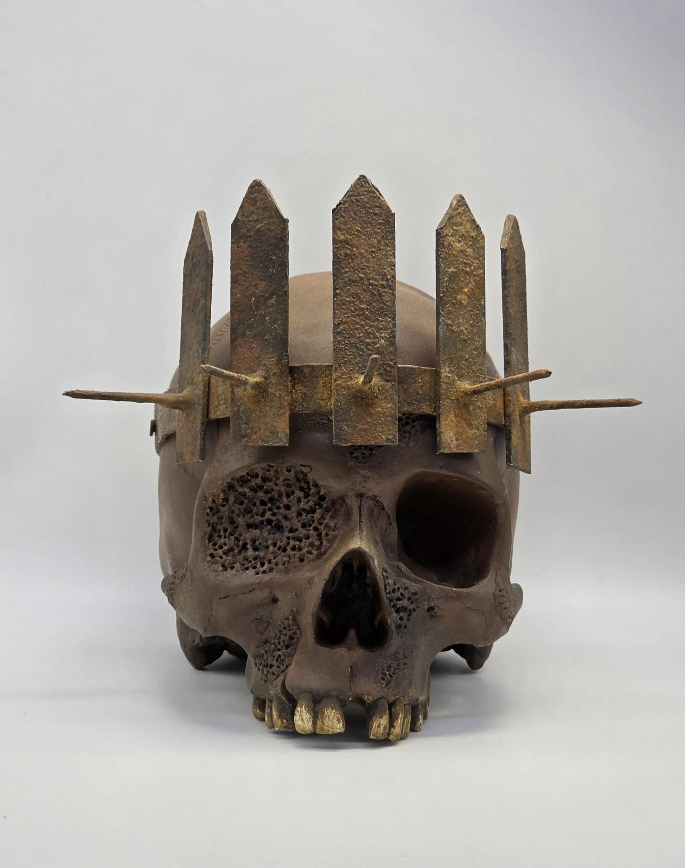 The Blind King . Realistic Plaster of Paris Life Size Human Skull