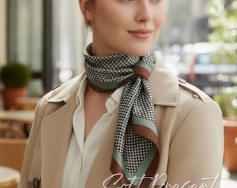 Square Handkerchief Scarves - Silky Soft Scarf - 70cmx70cm Hair Accessory Wrap - Gift for Her