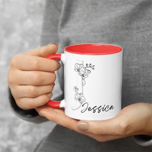Custom Mug, Personalized Name with Initial Cup Gift for Friends, Coffee Mug Gift for Her, Bridesmaid Gift, Mothers Day Gift for Her