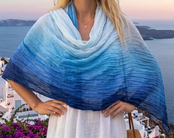 Lightweight Shawl - Soft Summer Wrap - Elegant Women's Neck Scarf - Minimalist Style Gift For Her