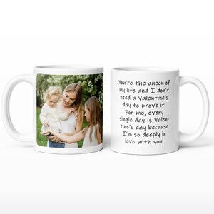 Personalized Photo Mug: Custom Text, 11oz/15oz Coffee Cup