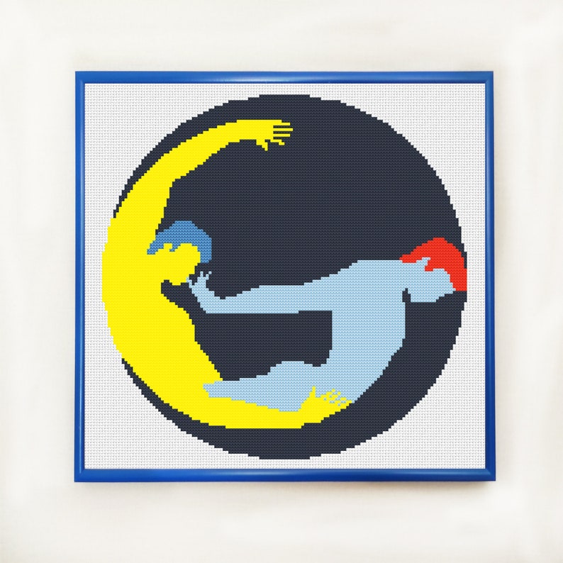 Needlework Easy Counted Cross Stitch Chart Instant Download PDF Modern Embroidery Gay Guys Cross Stitch Pattern Love Hoop Art LGBT