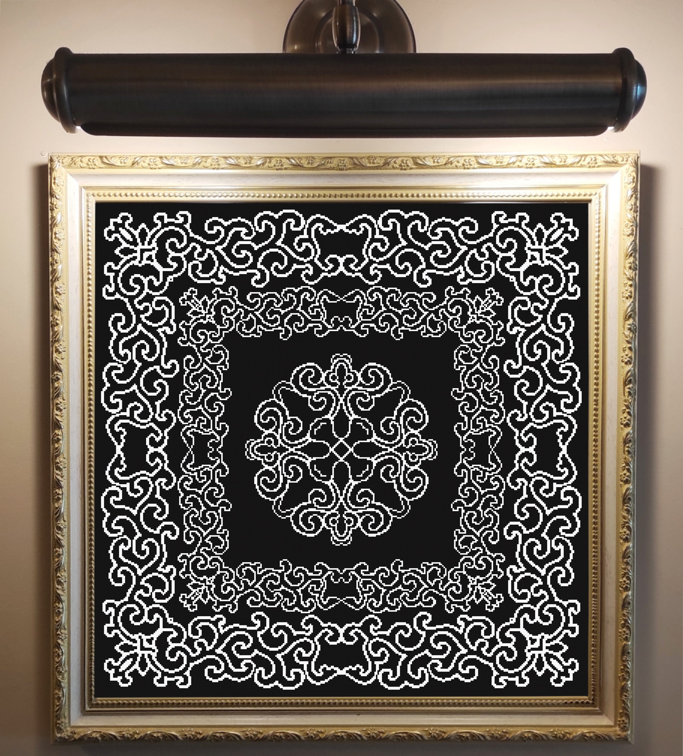 Monochrome Sampler Cross Stitch Pattern Counted Cross Stitch Etsy