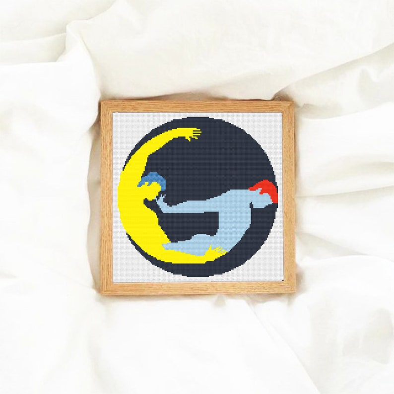 Needlework Easy Counted Cross Stitch Chart Instant Download PDF Modern Embroidery Gay Guys Cross Stitch Pattern Love Hoop Art LGBT