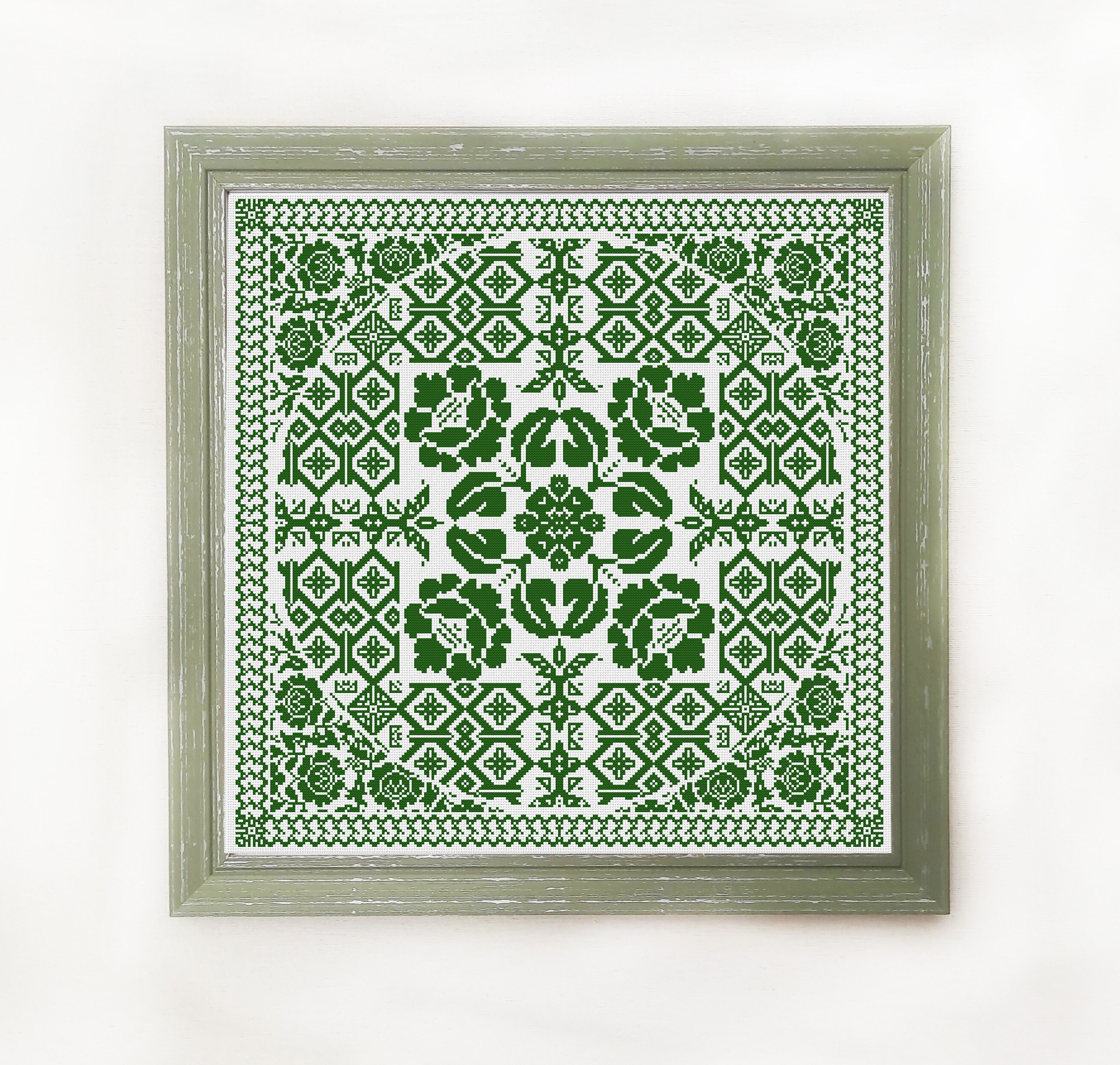 Monochrome Sampler Cross Stitch Pattern Counted Сross Stitch Etsy