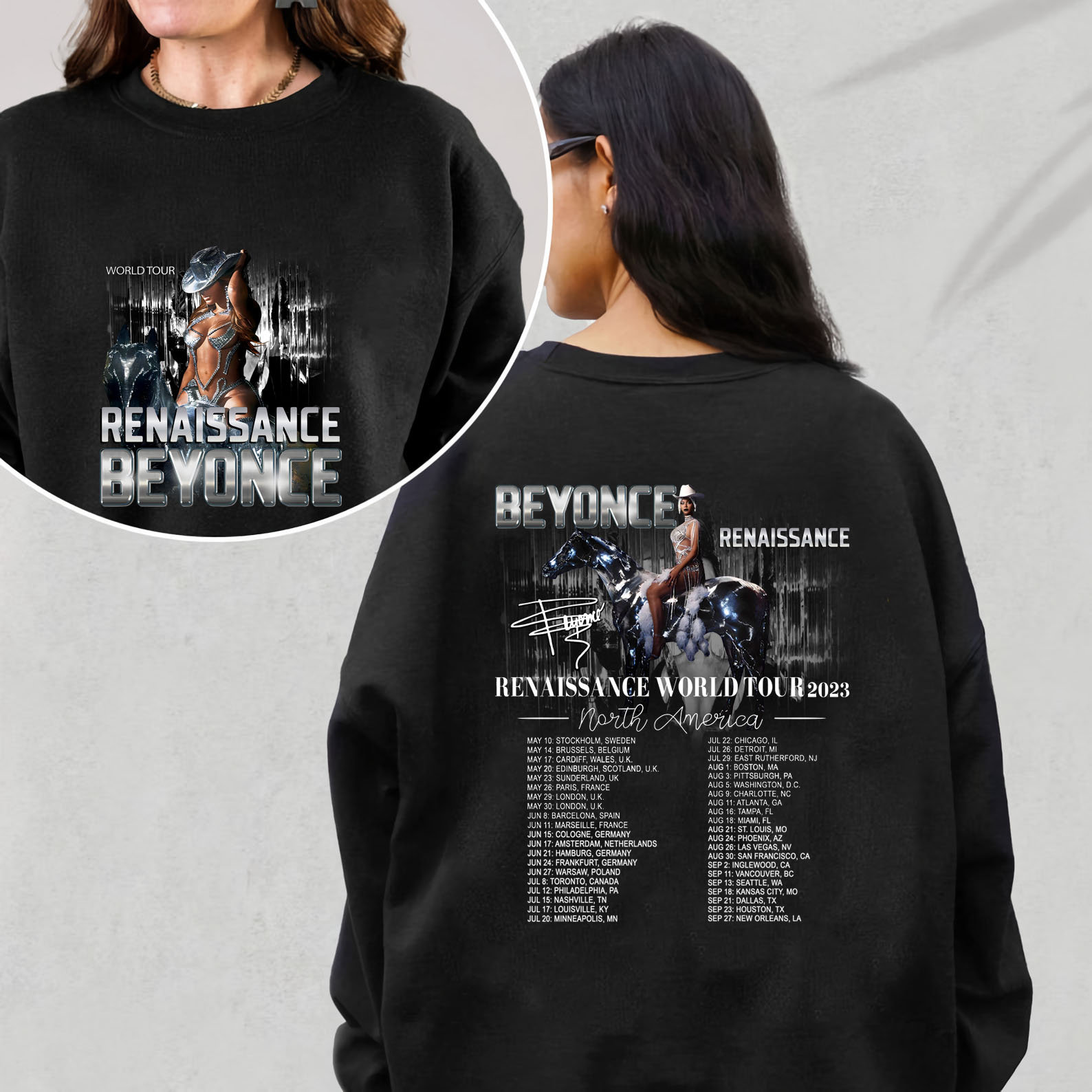 Beyonce Renaissance World Tour 2023 Sweatshirt sold by Mia Pagliaricci ...