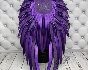 macaw wings leather backpack