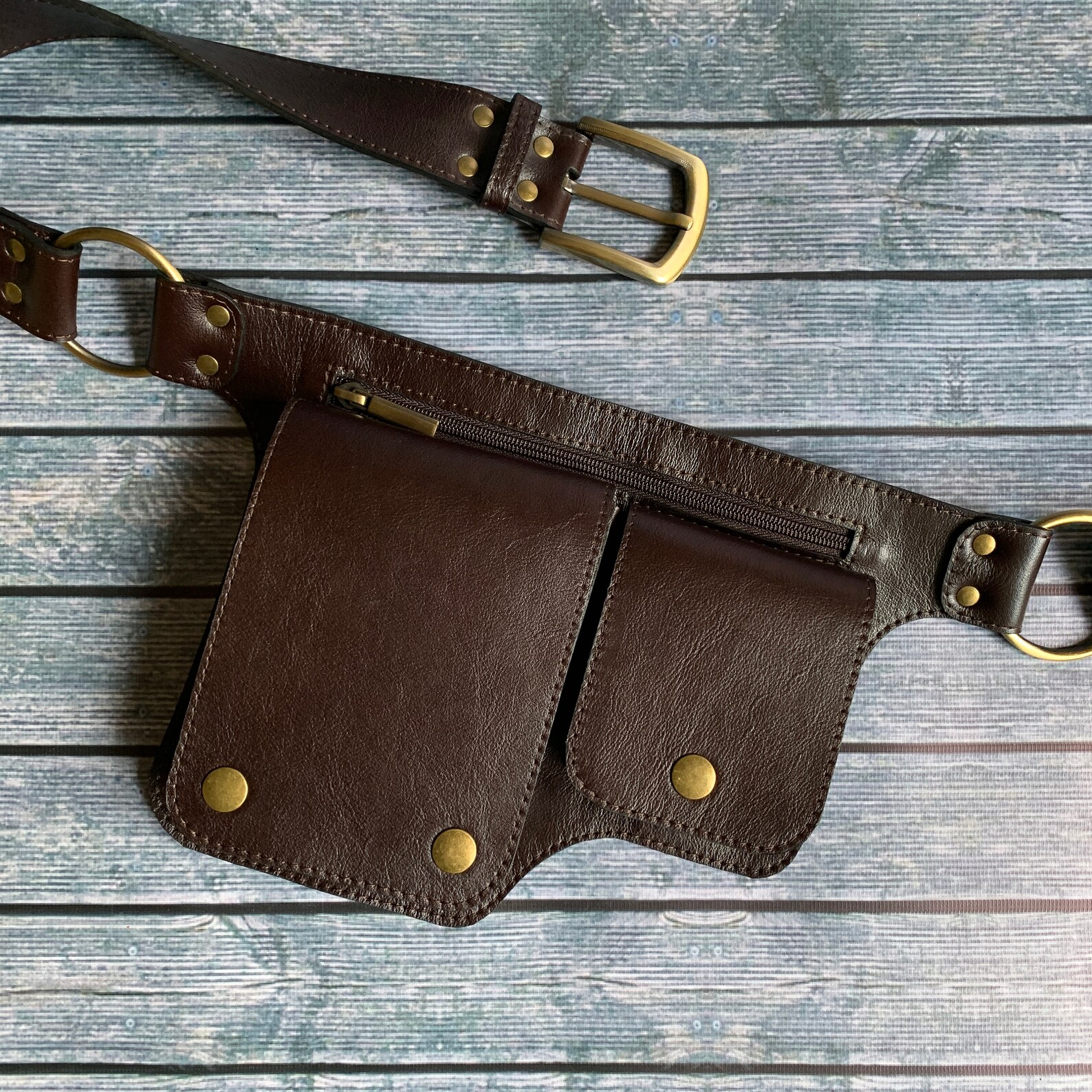 Travel Belt Pocket Belt Leather Leather Utility Belt Etsy