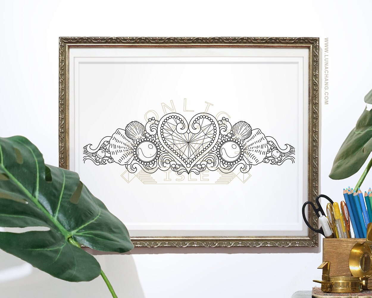 Mermaid Paper Crown Coloring Page for Adult and Children | Etsy