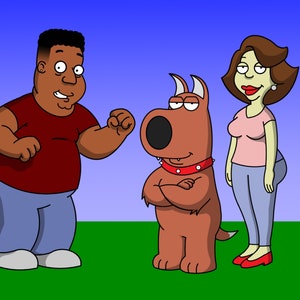 Personalised Family Guy Style Cartoon Caricature