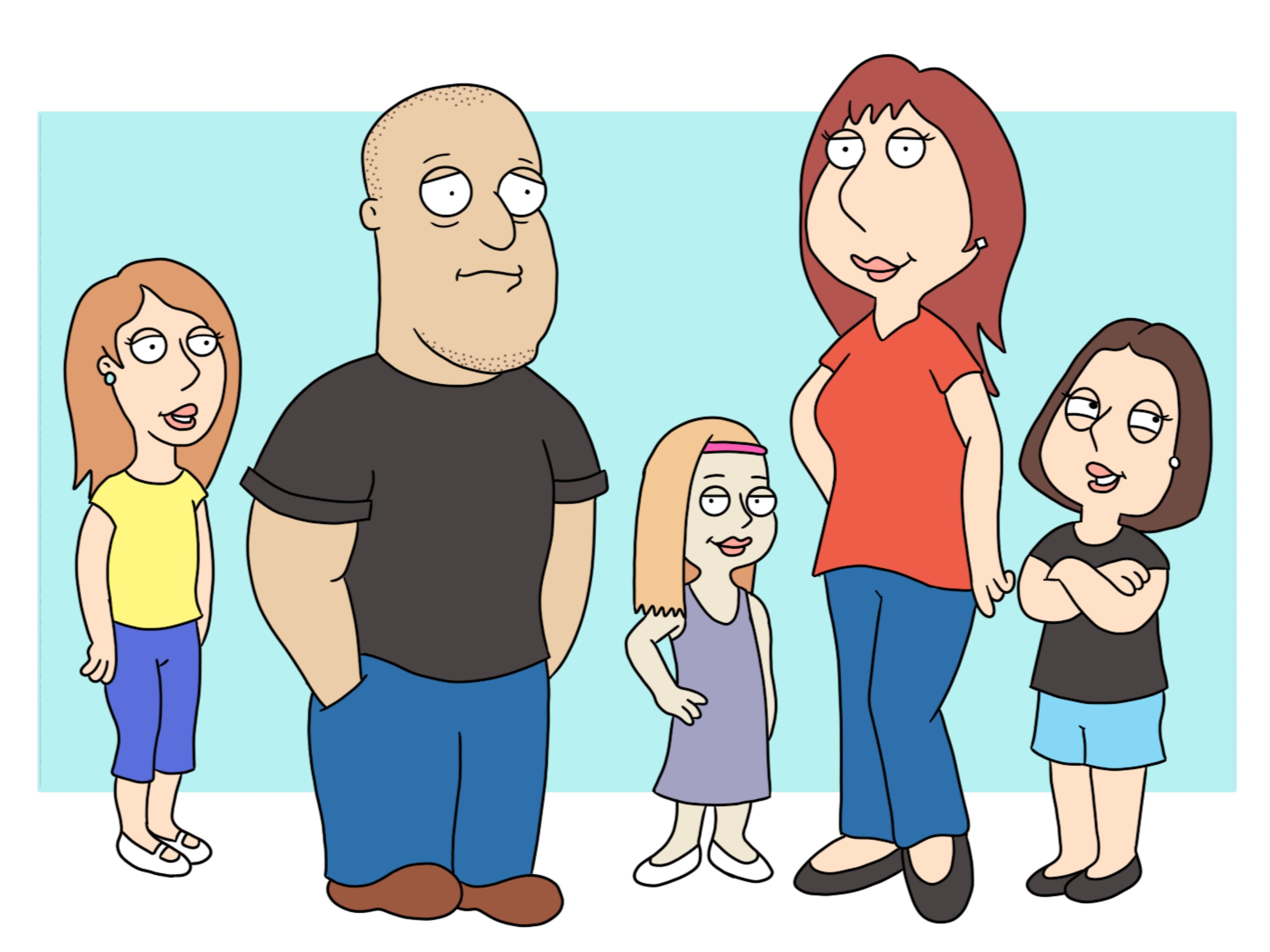 Personalised Family Guy Style Cartoon Caricature - Etsy Norway, image size:3000x2250