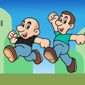 Personalised Mario Style Cartoon Gaming Caricature