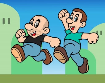 Personalisierte Mario Style Cartoon Gaming Karikatur