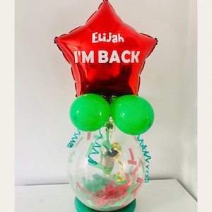 Personalised Elf Arrival Balloon Pop Me Elf Antics Advent Balloon Christmas  DIY balloon kit
