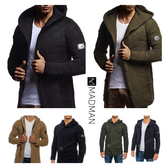 mens cardigan hoodie