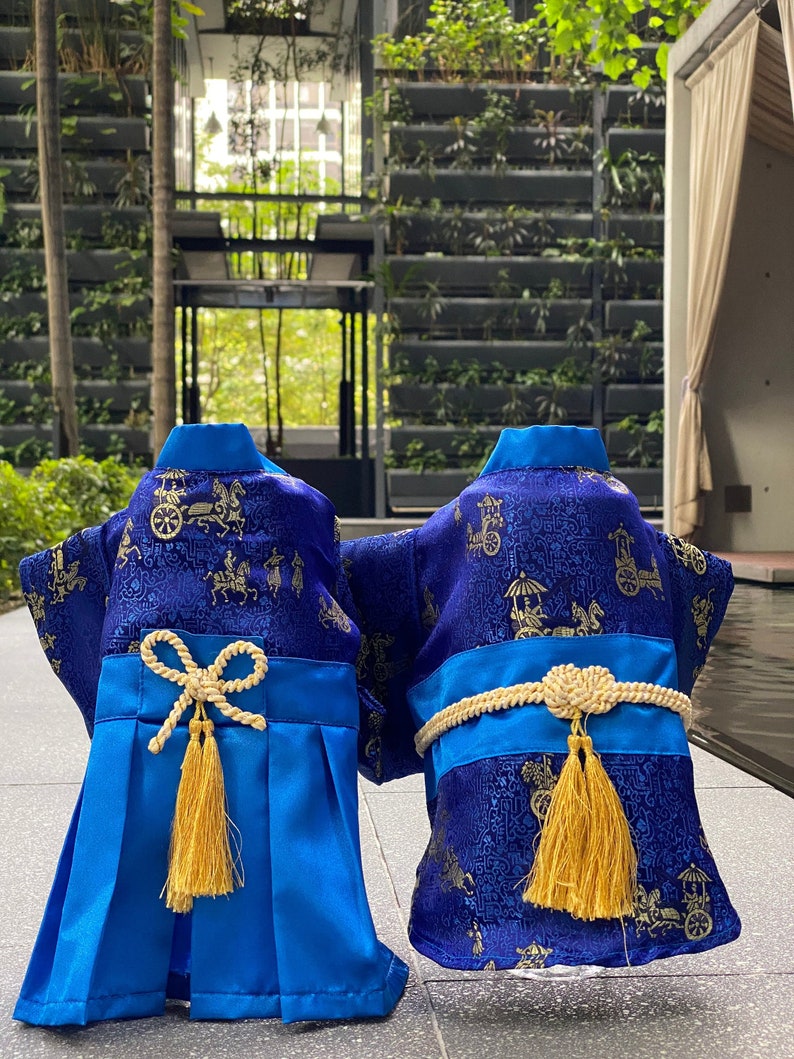 Zeitaku Japanese Dog Kimono Dog Costume blue Etsy Canada
