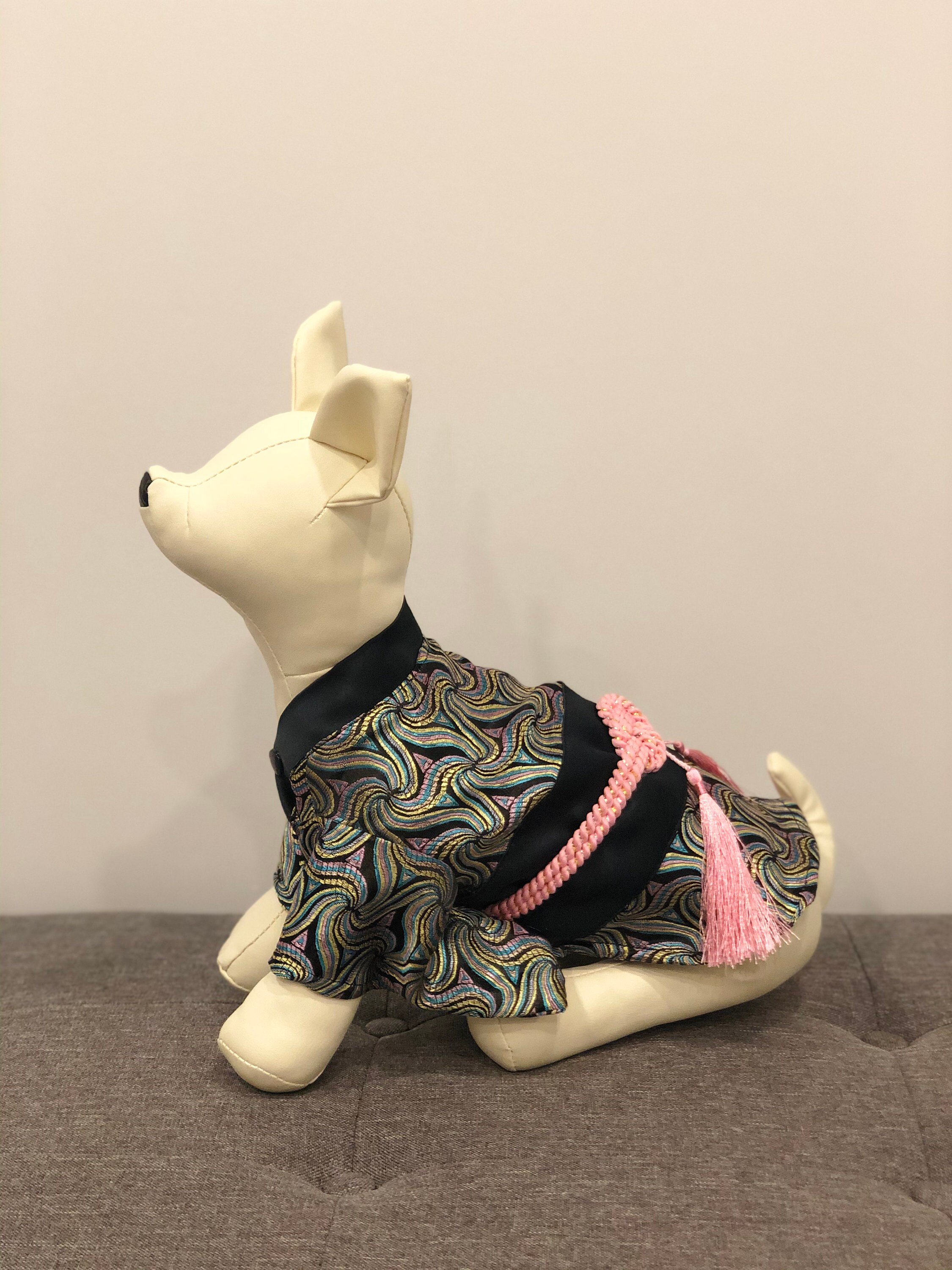 TAO Japanese Dog Kimono Dog Costume Black Kimono Etsy