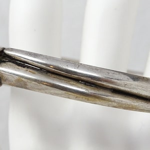 Antique Chinese Pierced Silver Phoenix Expandable Good Fortune Bangle Bracelet bild 10