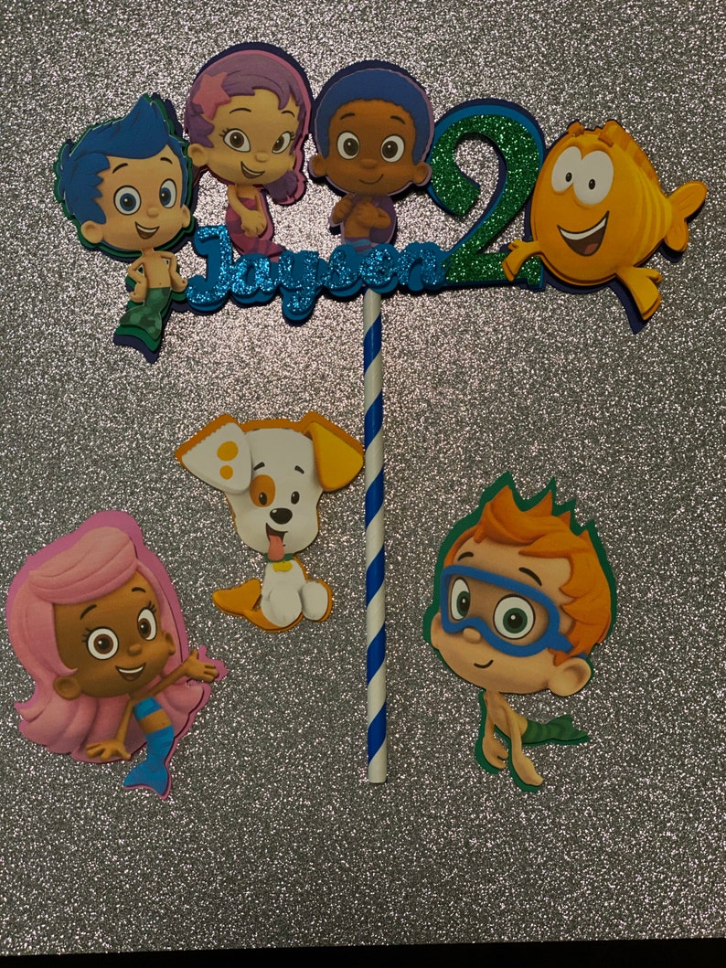 Cake Topper/ Bubble Guppies / Bubble Guppies Party Supplies / Etsy Canada