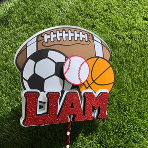 Cake topper/ Sports Cake topper/ Sports Party Supplies / Treats Toppers /