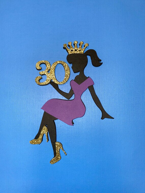 Woman Birthday, 30th Birthday, Queen, Princess, Purple Dress or Custom  Color and Age - Etsy