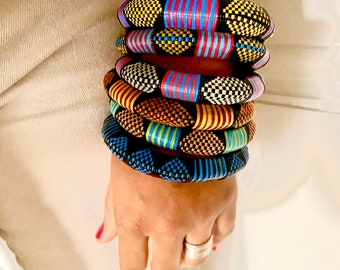 Lots of recycled African bracelets.