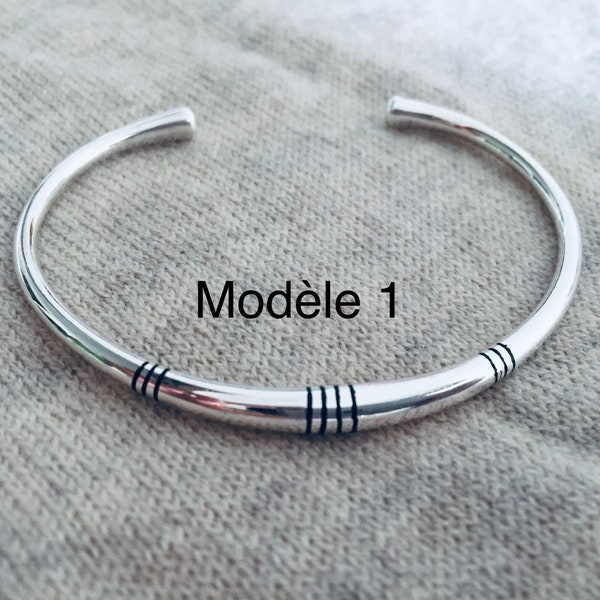 Tuareg bangle bracelet in 925 silver