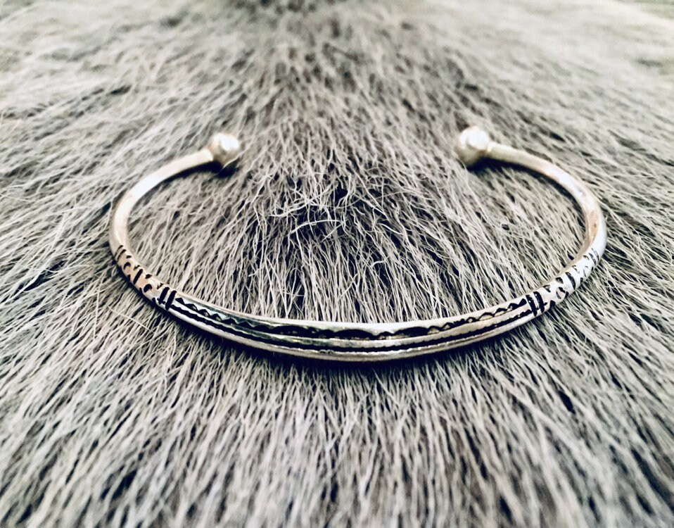 Tuareg Bangle Bracelet in 925 Silver - Etsy