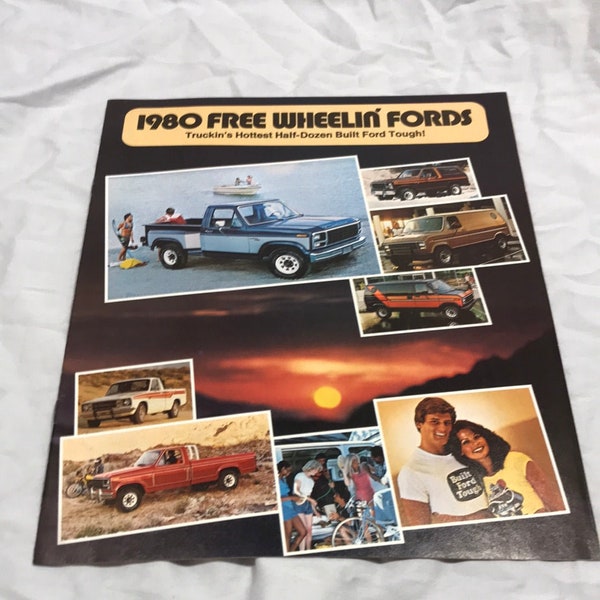 1980 Free Wheelin’ Fords sales brochure Bronco Courier F100