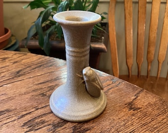 Pottery cicada bug candlestick candle holder by Russ Berrie
