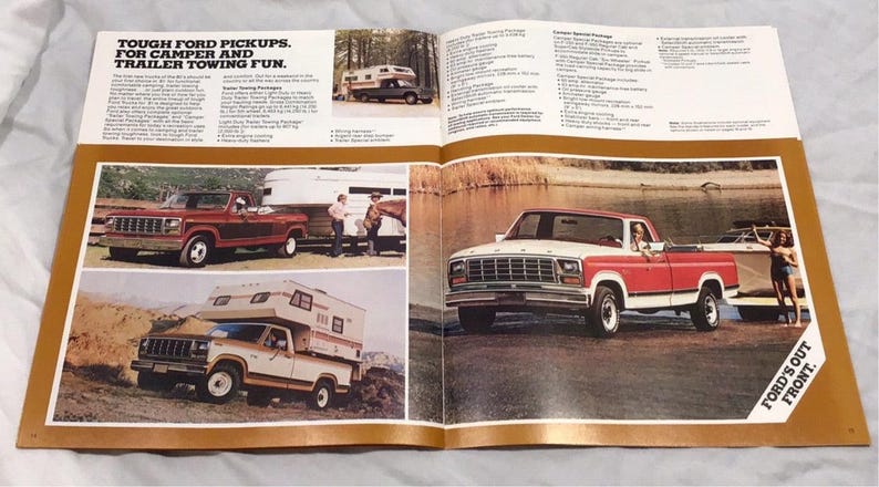 1981 Ford Pickup Sale Brochure F100 F150 Ranger Custom Supercab - Etsy
