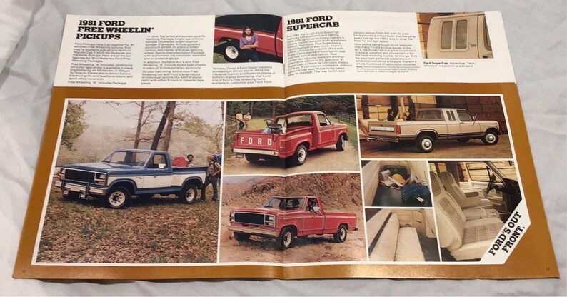 1981 Ford Pickup Sale Brochure F100 F150 Ranger Custom Supercab - Etsy