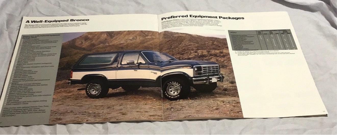 1986 Ford Bronco Dealer Sales Brochure - Etsy