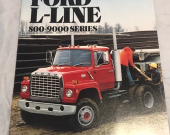 1982 Ford L-Line 809-9000 Series trucks sales brochure
