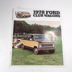1978 Ford Club Wagons dealer sales brochure