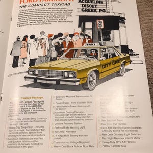 Brochure Vintage Ford Custom Taxicabs 1969 - 6 Pages - USA - Assez Bon état - Objet Collection