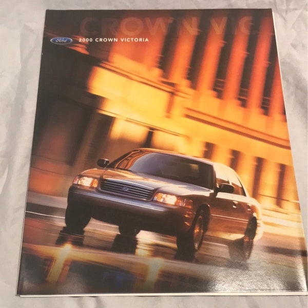 2000 Ford Crown Victoria sales poster brochure