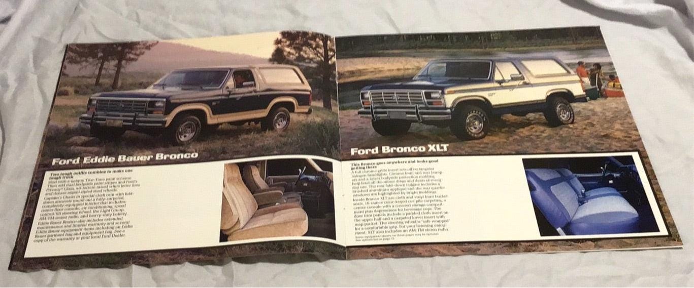 1986 Ford Bronco Dealer Sales Brochure - Etsy