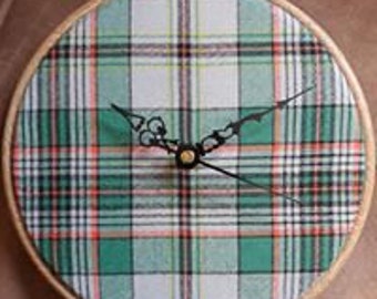 Forntida Craig Clan Tartan Väggklocka