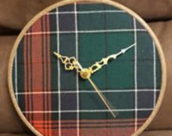 Jardine Clan Tartan Wall Clock