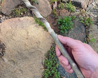 Spiral Winter Solstice Wand